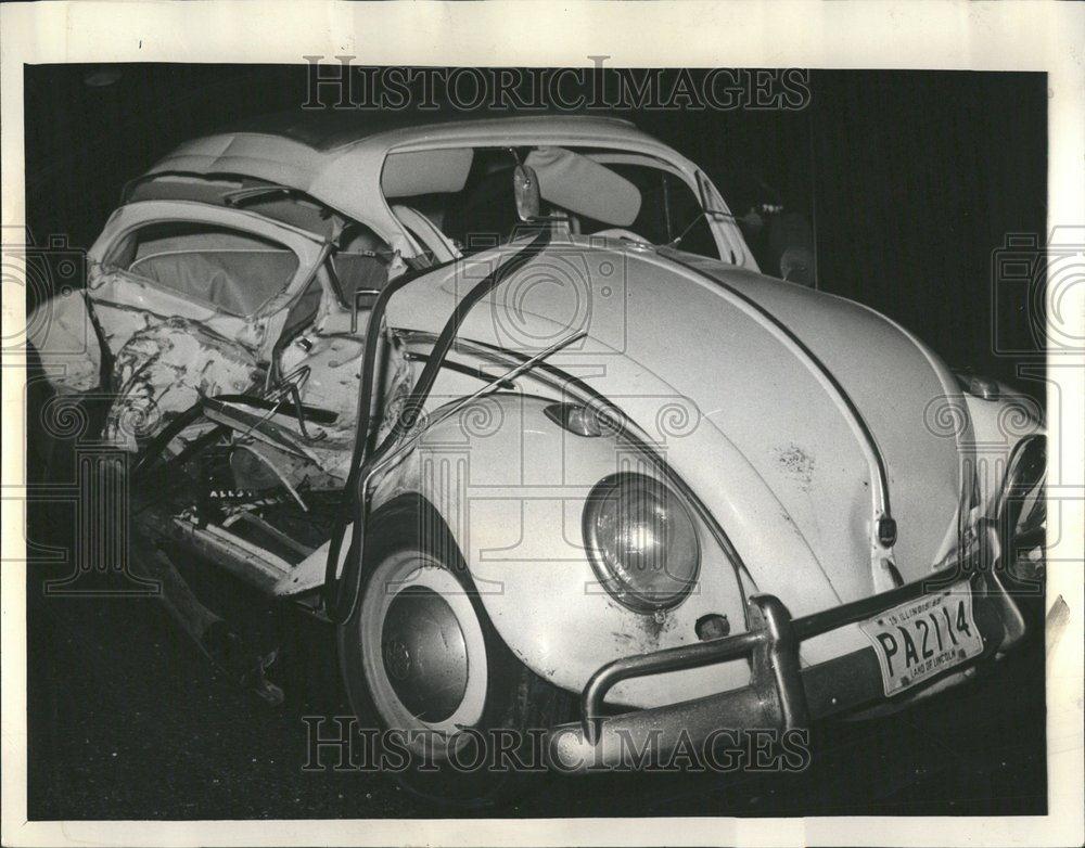 1985 Press Photo Wreckage of car Freese was killed - RRV57481 - Historic Images