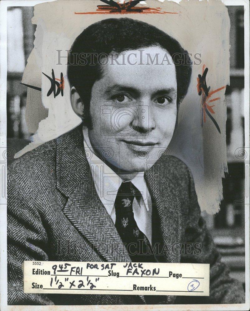 1970 Press Photo Politician Jack Faxon - RRV55219 - Historic Images