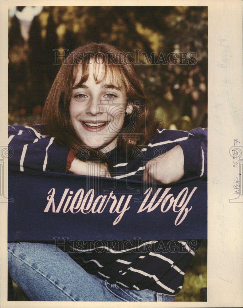 1990 Press Photo Actress Hillary Wolf - RRV56755 - Historic Images