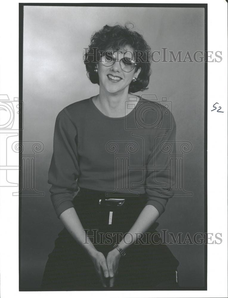 1992 Press Photo Lynn Emanuel Poet - RRV30261 - Historic Images
