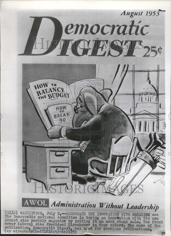 1953 Press Photo Democrats Innovation With Magazine - RRV70337 - Historic Images
