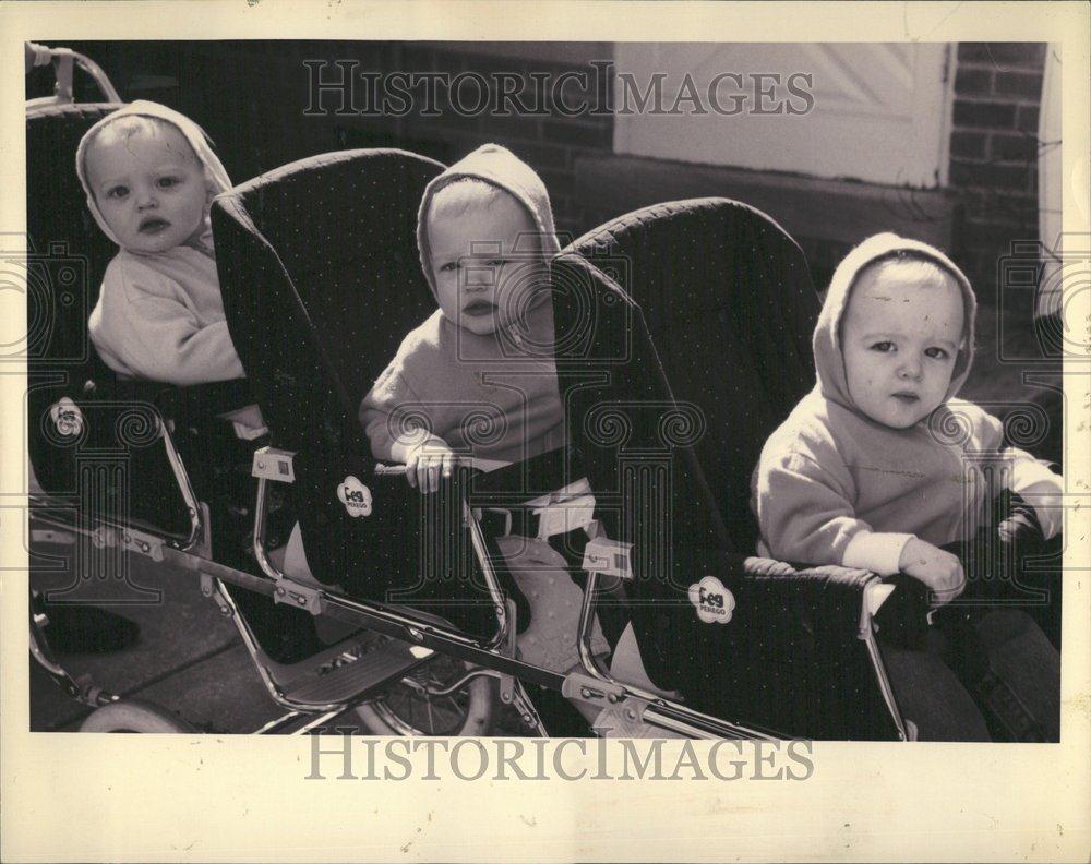 1994 Press Photo Brice Samantha Nicole triplets tony - RRV42619 - Historic Images