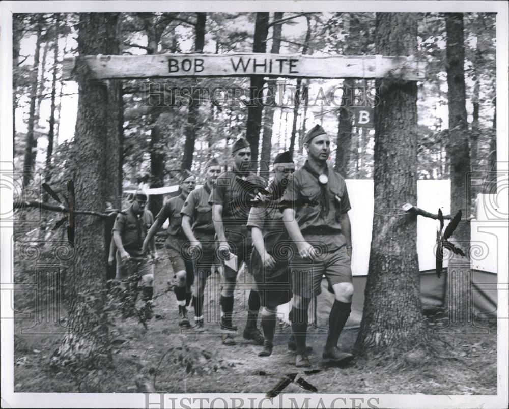 1959 Press Photo Boy Scout leaders Bob White Michigan - RRV01545 - Historic Images