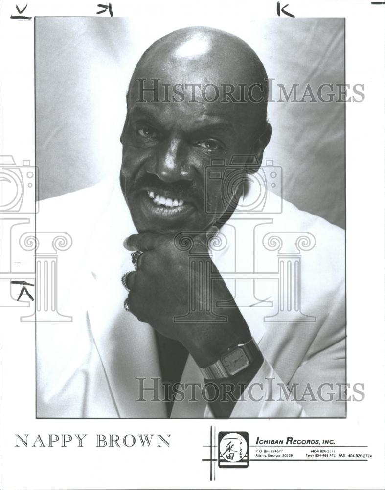 1991 Press Photo Nappy Brown,entertainer - RRV33945 - Historic Images