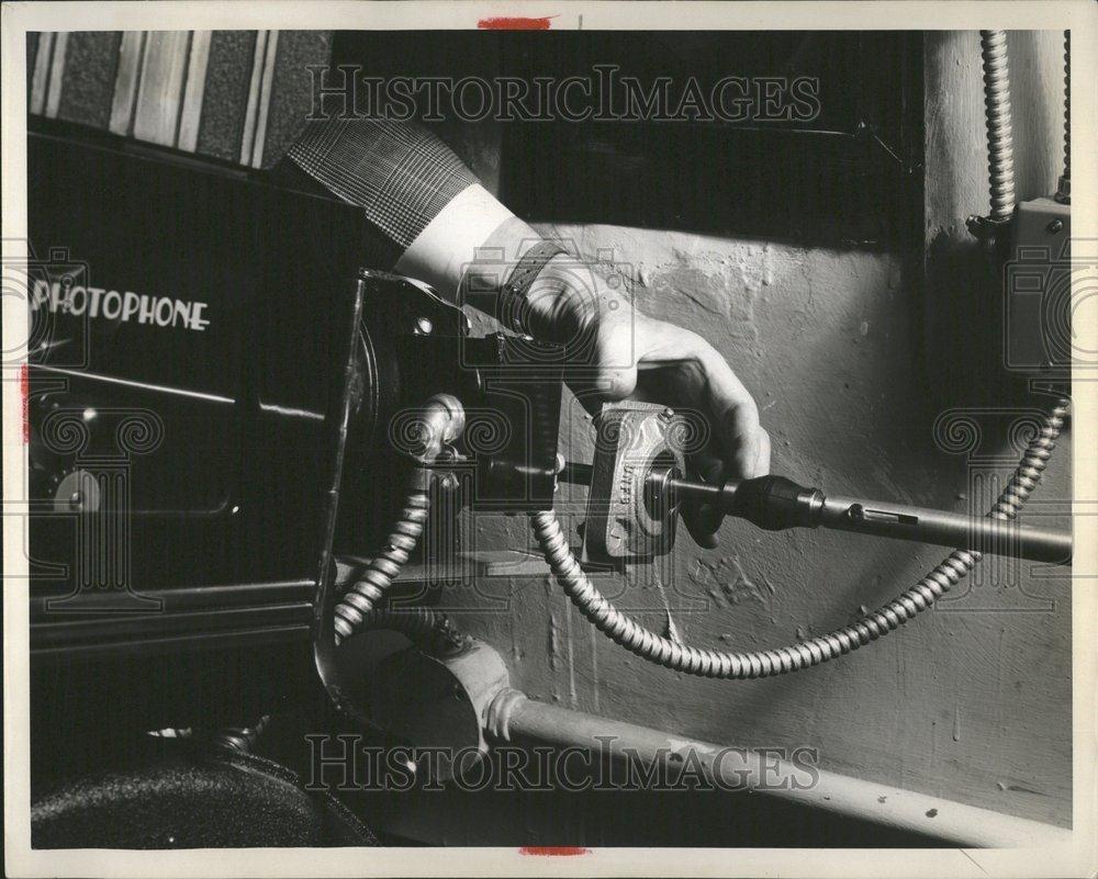 1953 Press Photo Machine Natural Vision Project Locked - RRV46187 - Historic Images