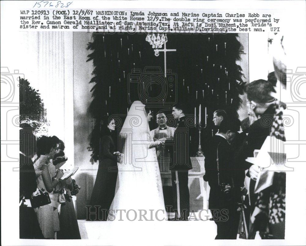 1967 Press Photo Charles Robb Lynda Marine white house - RRV58971 - Historic Images