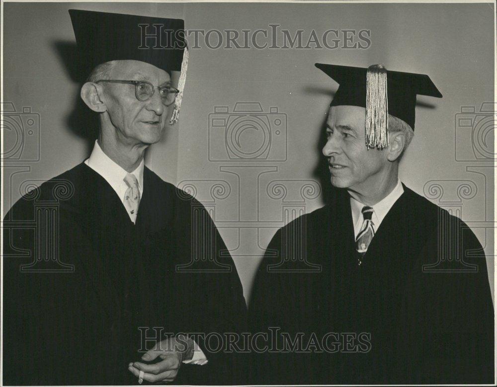 1956 Press Photo Larry Lincoln Receives Honorary Degree - RRV50235 - Historic Images