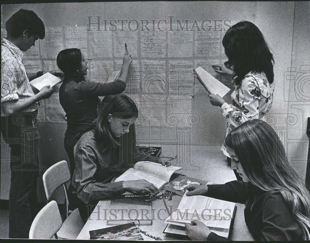 1973 Press Photo Students Glenbrook North High School - RRV66655 - Historic Images