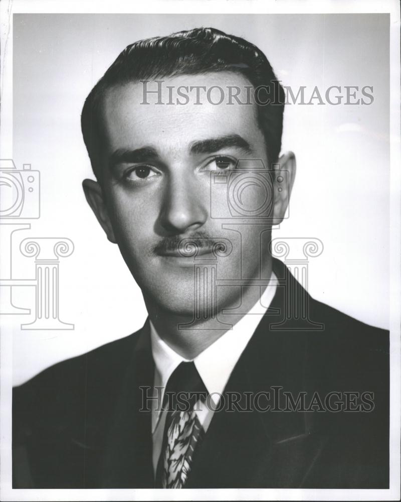 1951 Press Photo Peter Strand Manager WXYX-TV - RRV35395 - Historic Images