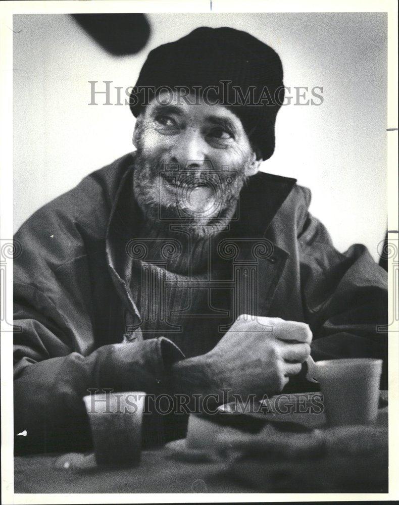 1984 Press Photo Jack Driscoll smile Christmas dinner - RRV60809 - Historic Images