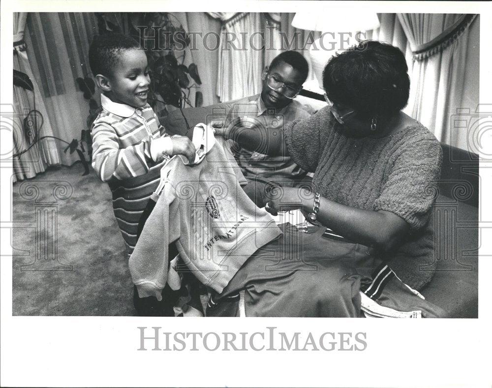 1991 Press Photo Charlotte Warren David Brack school - RRV59667 - Historic Images