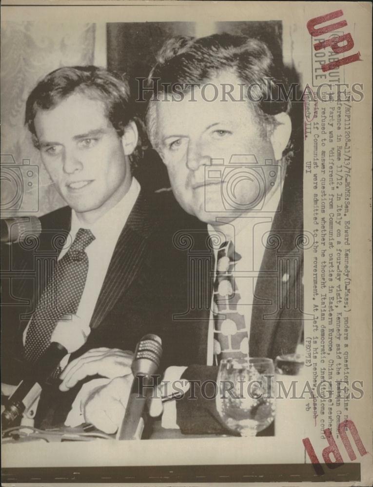 1976 Press Photo Senator Edward Kennedy Joseph III - RRV15483 - Historic Images