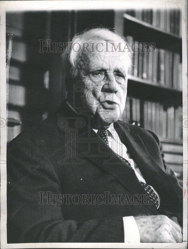 1960 Press Photo Robert Lee Frost American Poet Rural - RRV00457 - Historic Images