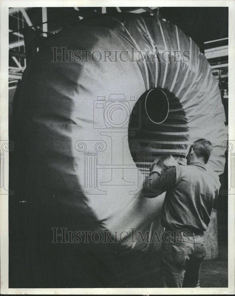 1965 Press Photo Huge Tire African Desert B.F. Goodrich - RRV68795 - Historic Images