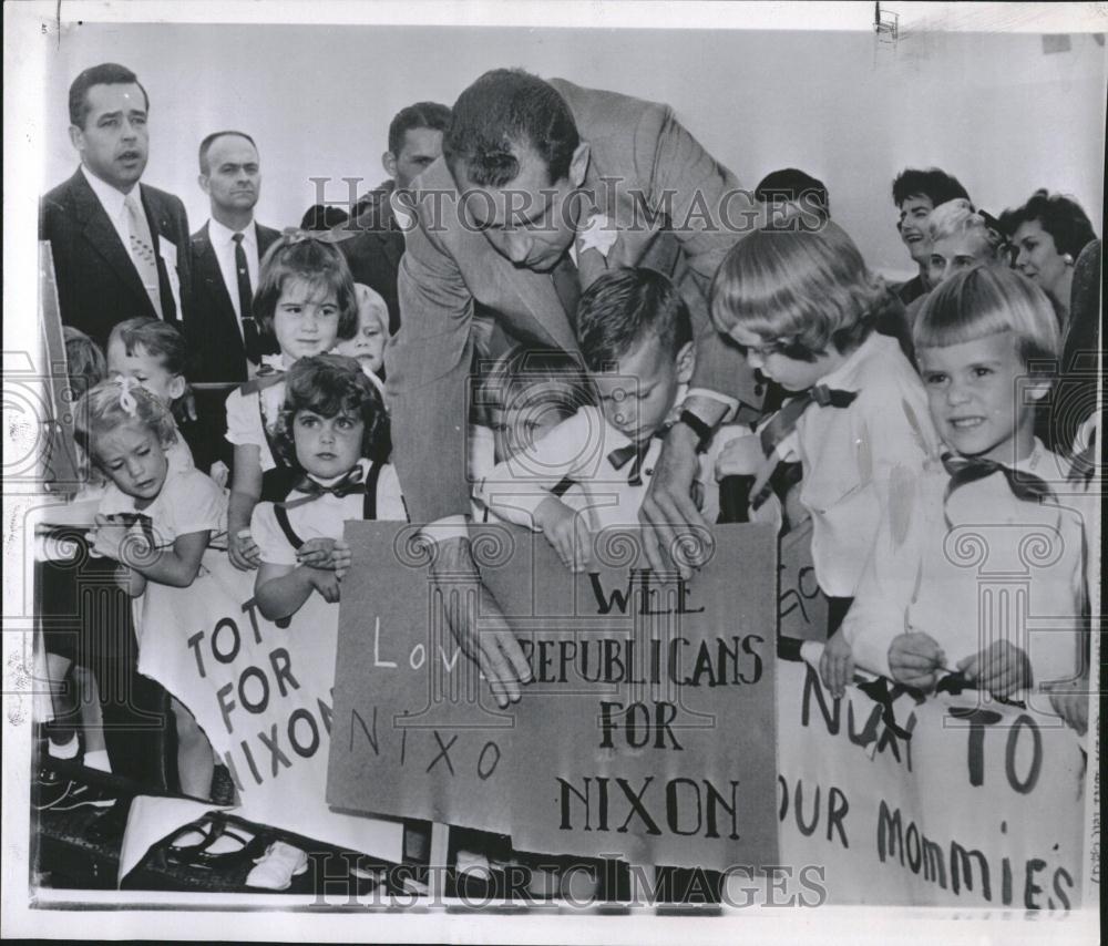 1960 Press Photo President Candidate Kind Picture Kid - RRV25973 - Historic Images