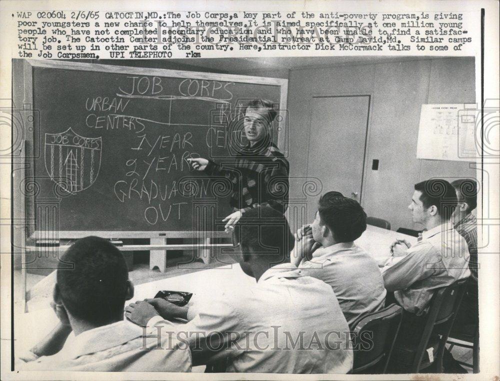 1965 Press Photo The Job Corps. Program - RRV57227 - Historic Images