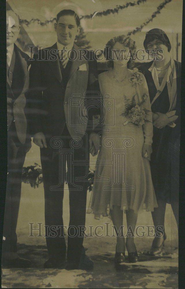 Press Photo Danver Eva Laymon Russell Mapston Wedding - RRV00193 - Historic Images