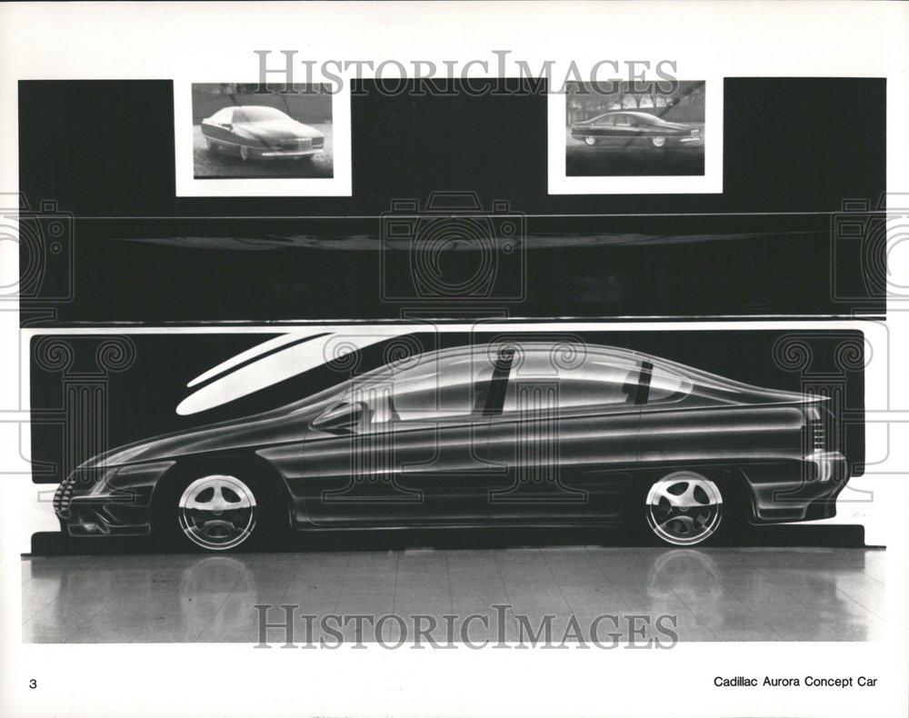 1990 Press Photo Cadillac Aurora Concept Car - RRV53119 - Historic Images