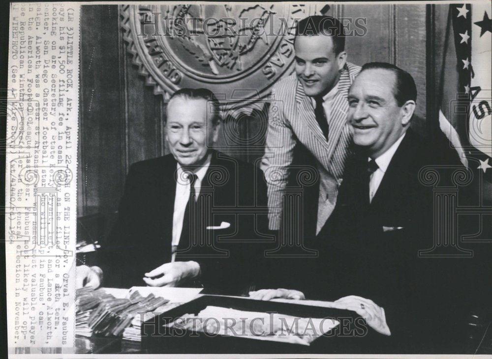 1964 Press Photo Arkansas Governor Orval Faubus - RRV50353 - Historic Images