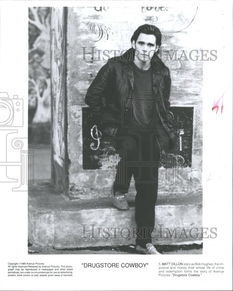 1990 Press Photo Drugstore Cowboy Crime Drama Dillon - RRV32421 - Historic Images