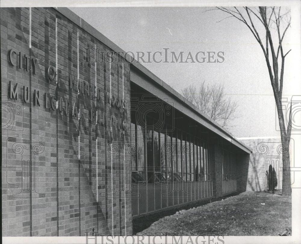 1959 Press Photo Municipal Building Harper Woods Mich - RRV39407 - Historic Images