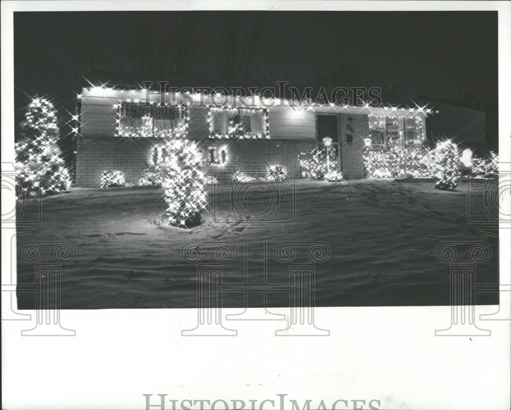 1976 Press Photo Christmas Decoration Michigan - RRV37683 - Historic Images