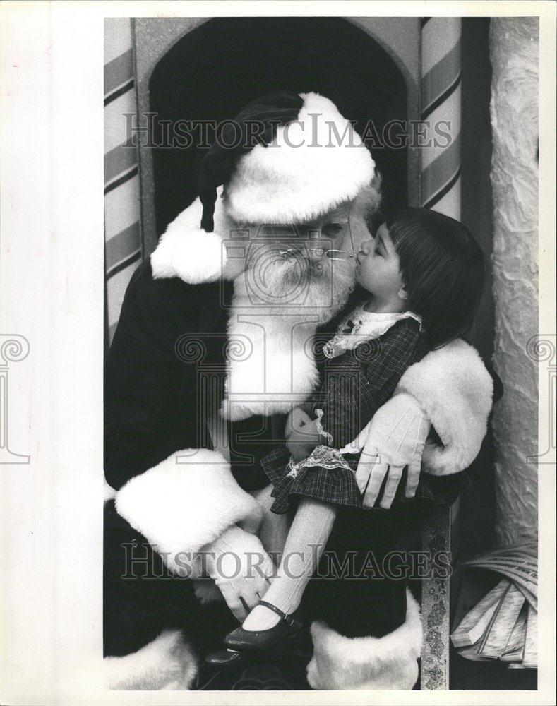 1990 Press Photo Santa Claus Lincolnwood Town Center - RRV61457 - Historic Images