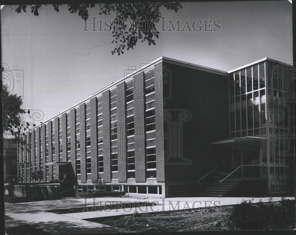 1958 Press Photo North Park Colleges Library Class Room - RRV65933 - Historic Images