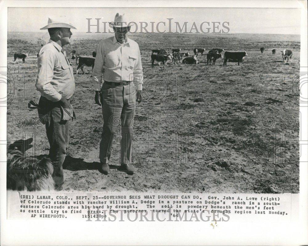 1964 Press Photo Gov John Love William Dodge Colorado - RRV59481 - Historic Images