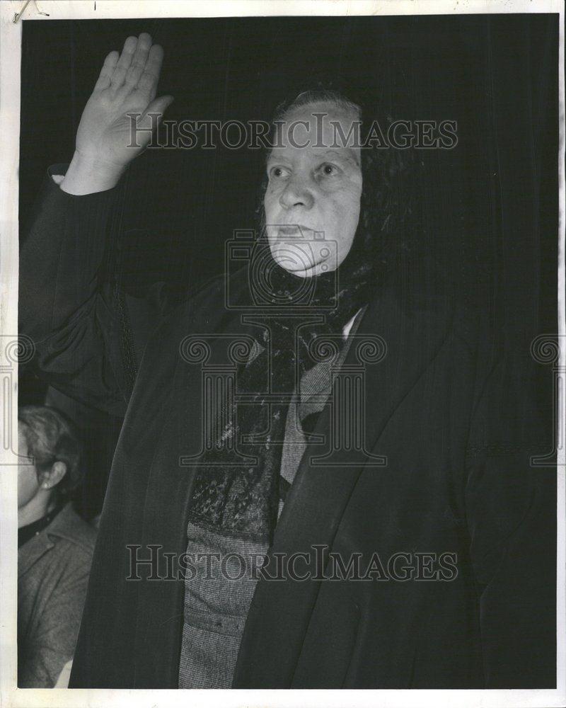 1961 Press Photo Citizenship Ukraine Marta Mehal Oath - RRV60435 - Historic Images