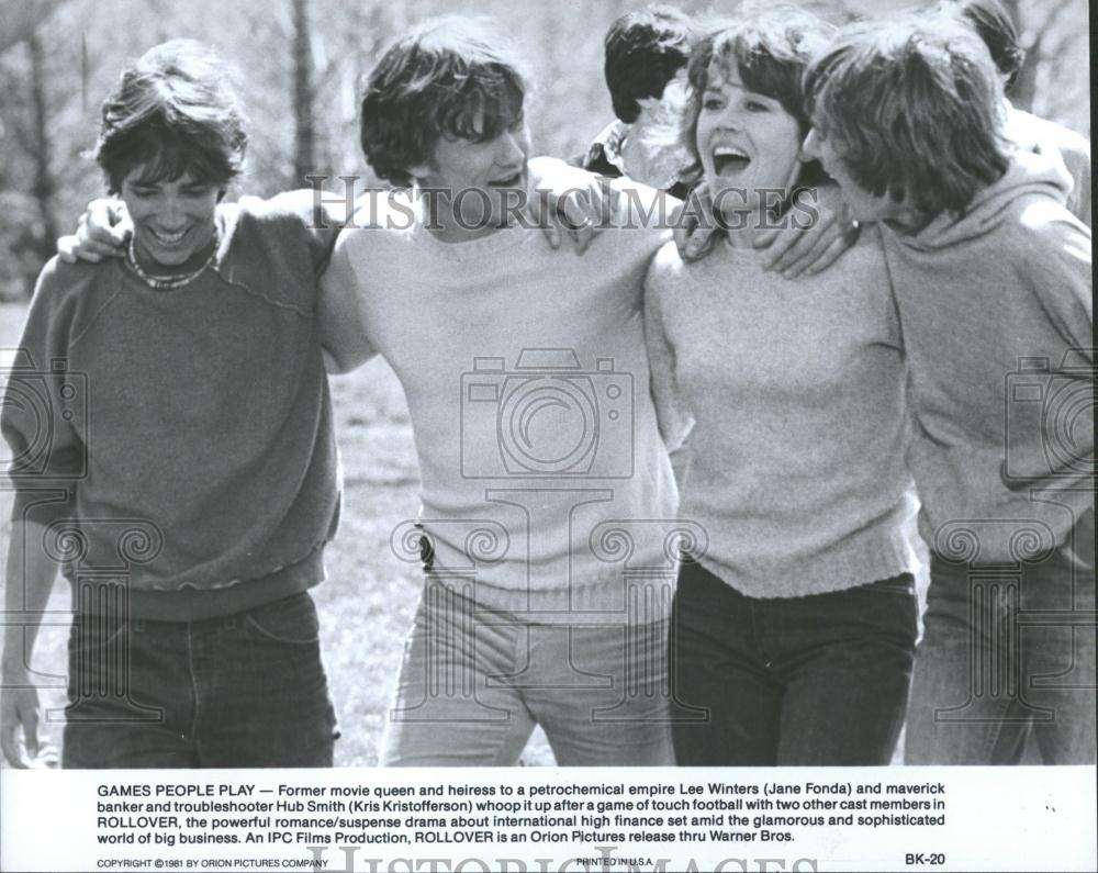 1981 Press Photo Jane Fonda Kris Kristofferson - RRV38451 - Historic Images