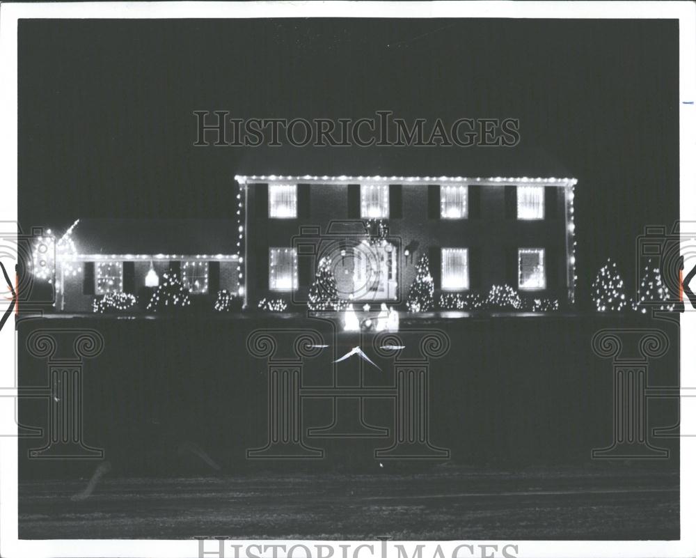 1971 Press Photo Christmas Decoration Marvin Crestline - RRV33713 - Historic Images