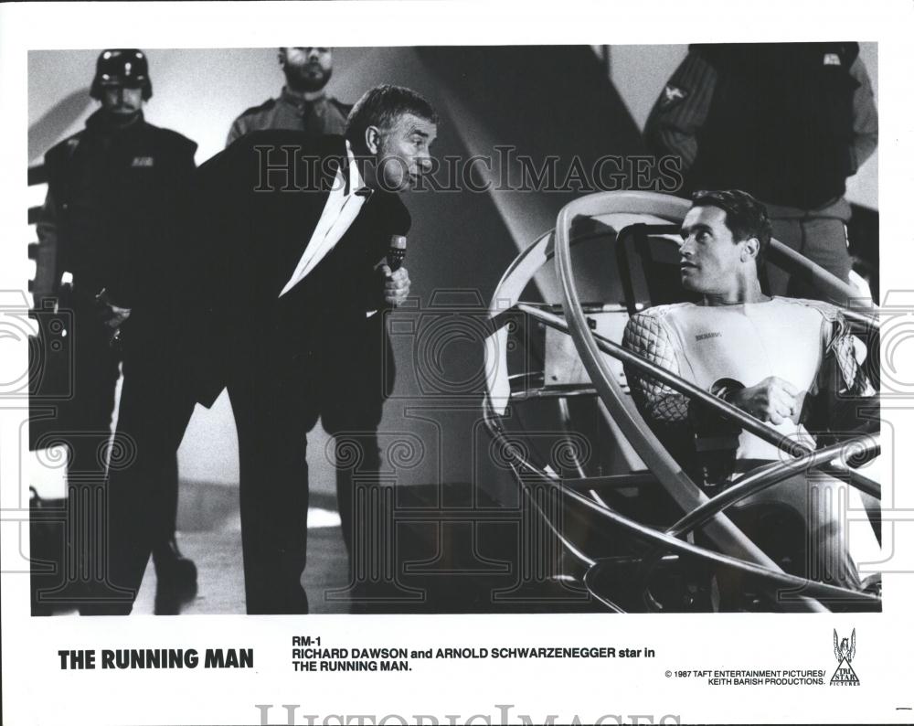 1987 Press Photo Arnold Schwarzenegger "The Running Man - RRV39155 - Historic Images