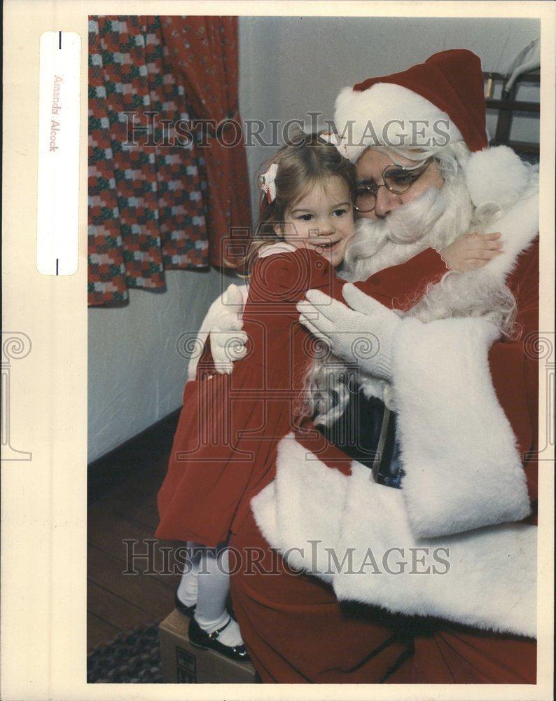 1989 Press Photo Santa Claus Kathryn Mcintosh believer - RRV61469 - Historic Images