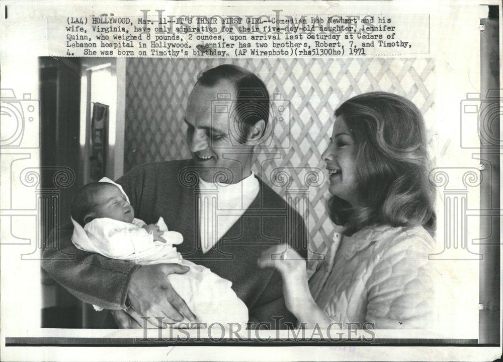 1971 Press Photo Comedian Bob Newhart Virginia Admin - RRV74057 - Historic Images