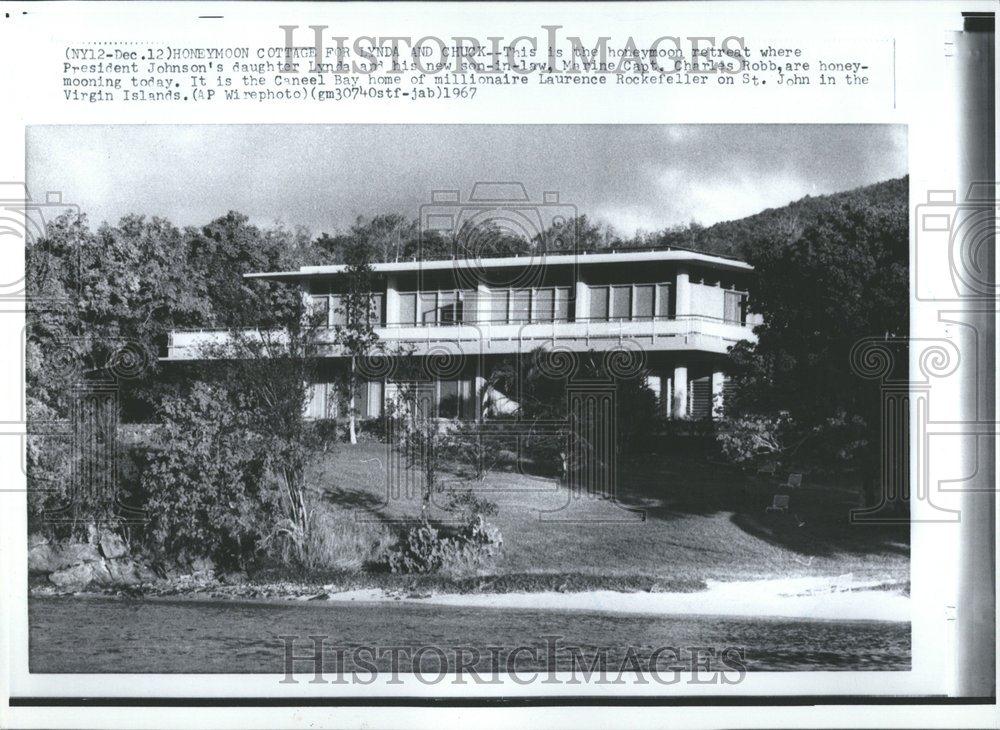 1967 Press Photo L. Rockefeller Home/Mrs. Charles Robb - RRV58961 - Historic Images