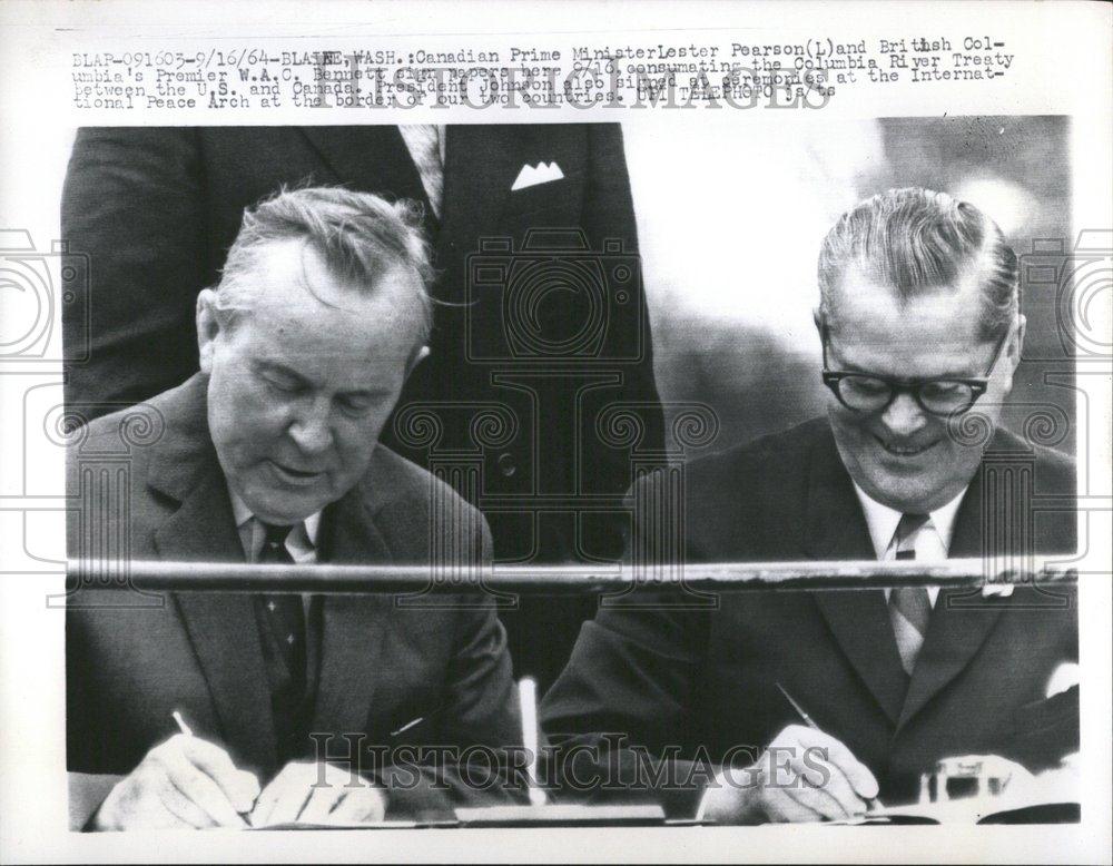 1964 Press Photo Columbia River Treaty - RRV44243 - Historic Images