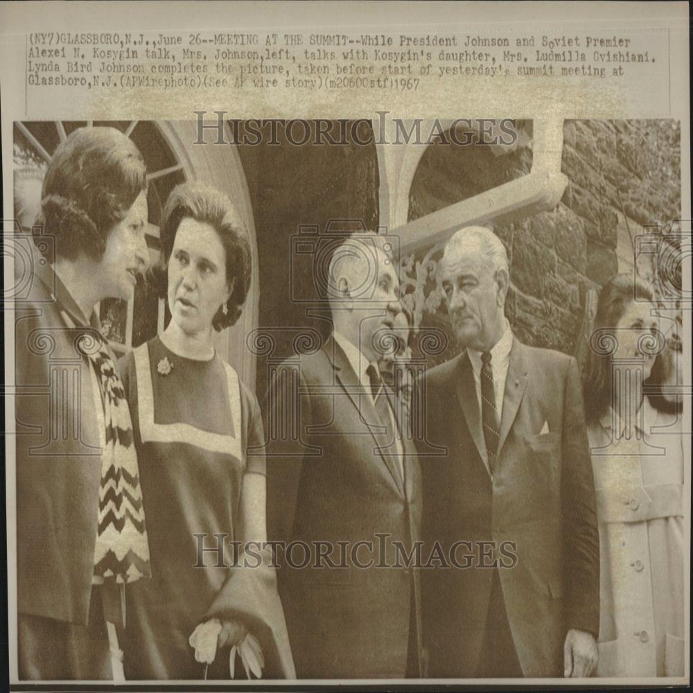 1967 Press Photo Lyndon Johnson President - RRV27495 - Historic Images