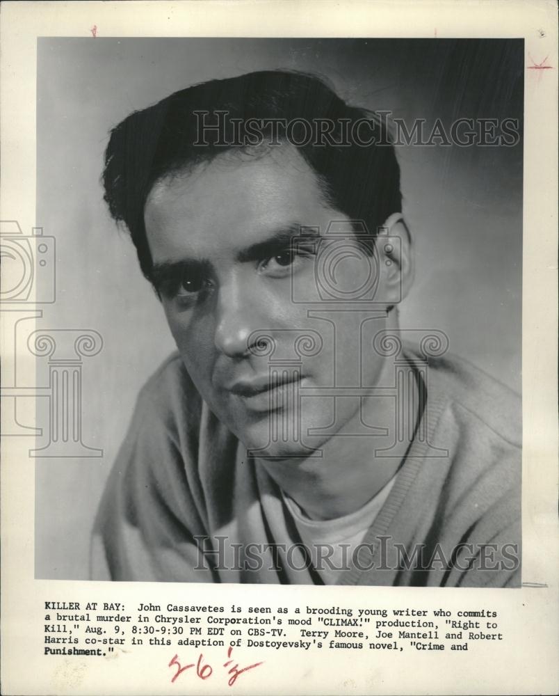 1959 Press Photo John Cassavetes Young Writer Climax - RRV16345 - Historic Images