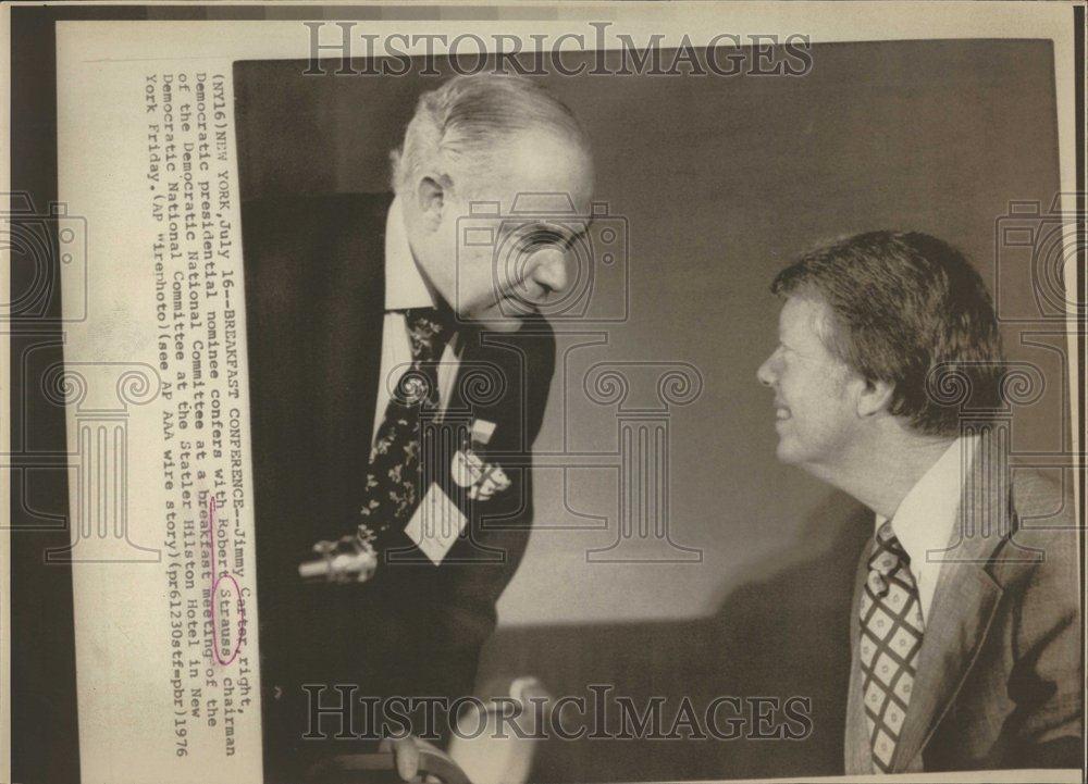 1976 Press Photo Committee Carter Jimmy Nominee Robert - RRV59501 - Historic Images