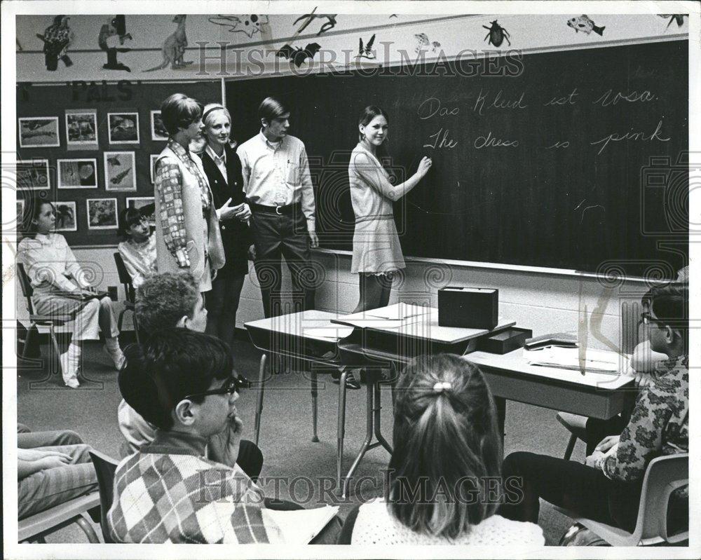 1970 Press Photo German Club Macomb College Pinewood - RRV48919 - Historic Images