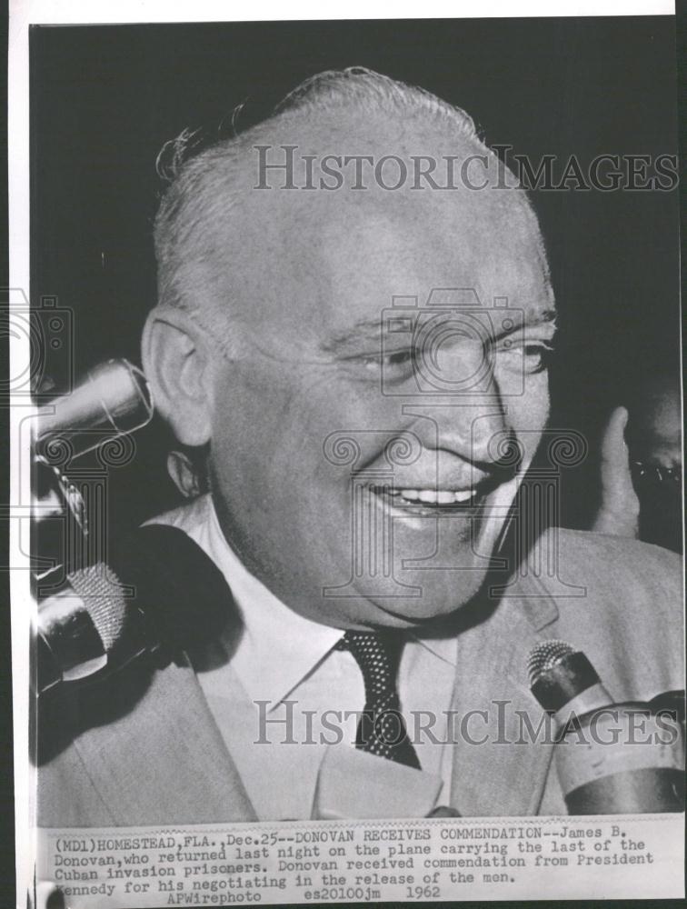 1962 Press Photo James B Donovan - RRV32753 - Historic Images