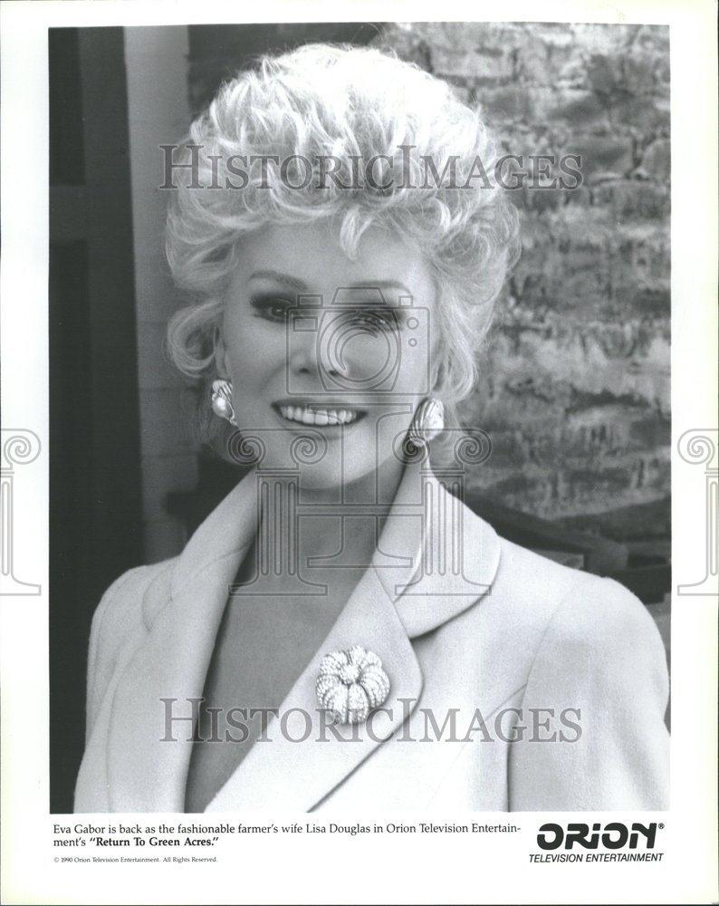 1990 Press Photo Eva Gabor socialite actress Hungarian - RRV00621 - Historic Images