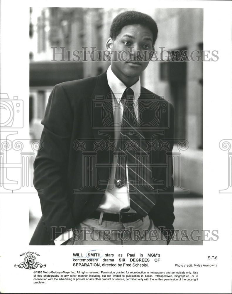 1993 Press Photo Will Smith Stars in Six Degrees - RRV65191 - Historic Images