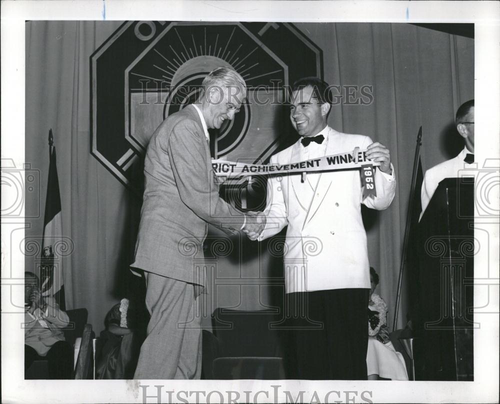 1953 Press Photo Richard Nixon Ray Scott Club Denver - RRV25997 - Historic Images