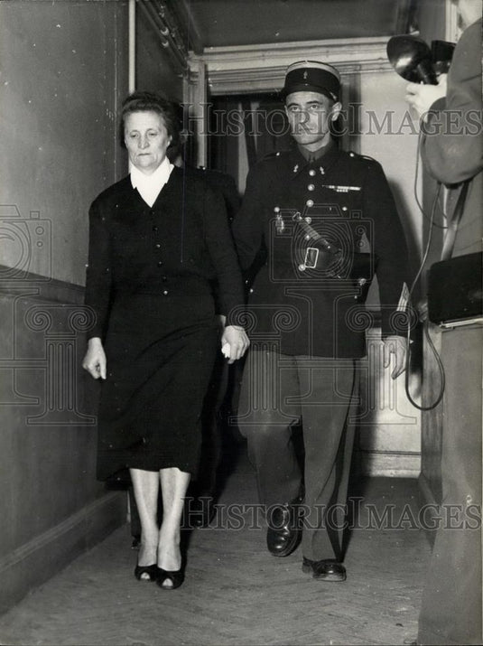 Press Photo The trial of Marie-Louise Bouquiaux, - Historic Images
