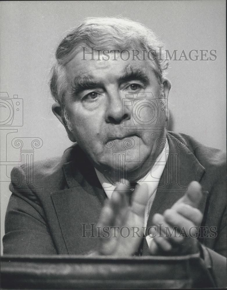 1978 Press Photo Joe Gormley, leader of the Miners Uion - Historic Images