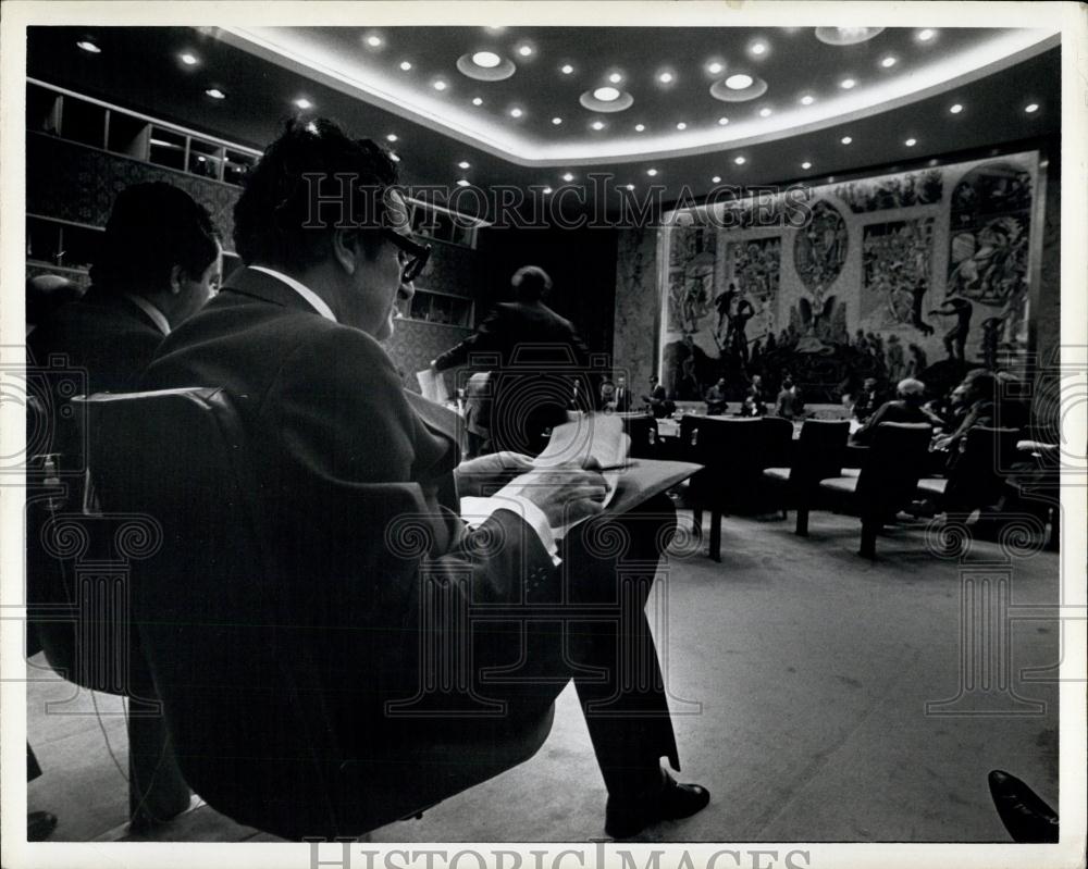 1978 Press Photo UN New York City Security Council - Historic Images