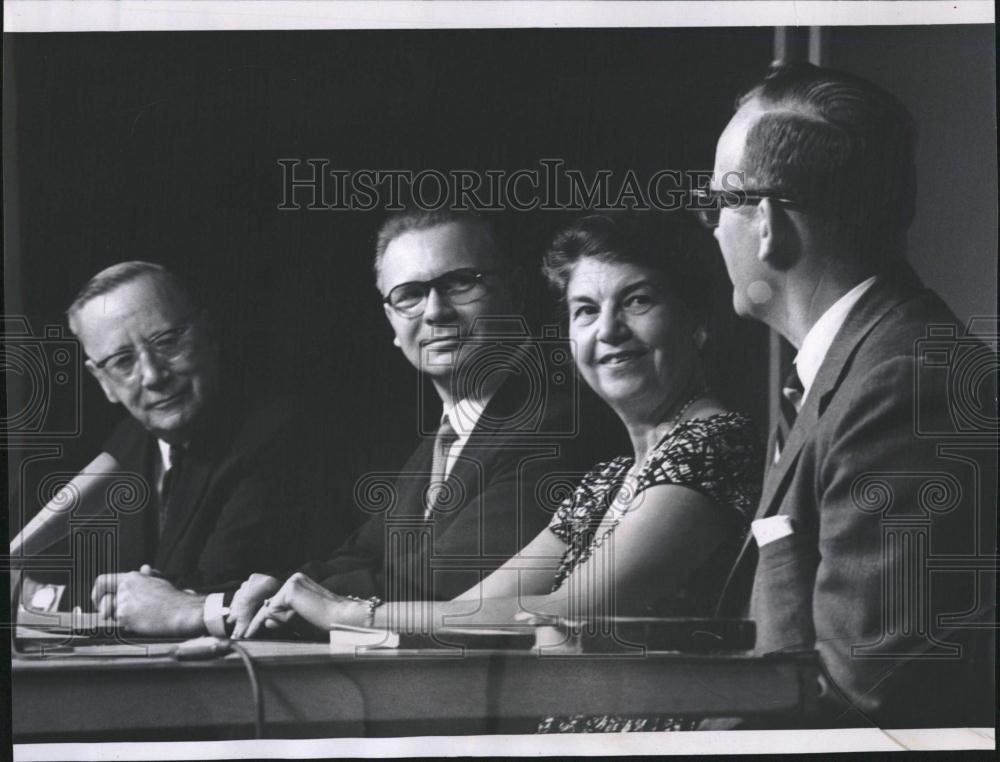 1961 Press Photo Panelists At Colorado Missions School - RRV26267 - Historic Images