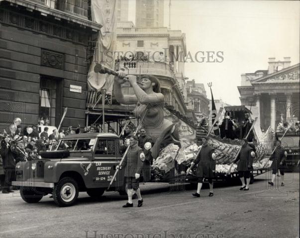 1968 Press Photo Old Father Thames in the Annual Lord Mayor's Show - Historic Images